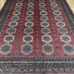 8x11 Pink Color Bokhara Rug - 2.50x3.00 Kids Room Luxury Area Turkish Fine Quality Afghan - thumbnail 2