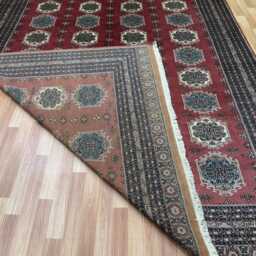 8x11 Pink Color Bokhara Rug - 2.50x3.00 Kids Room Luxury Area Turkish Fine Quality Afghan - thumbnail 4