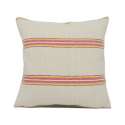 Schumacher - Garden Stripe Red Chunky Weave Striped Cushion Cover Handmade Throw Pillow Designer Home D??cor - thumbnail 2
