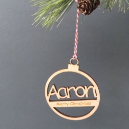 Personalised Tree Decoration/Bauble, Personalised Name Decoration - thumbnail 3