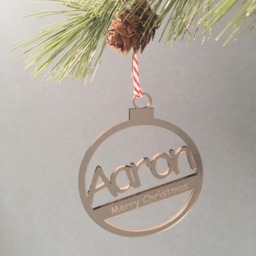 Personalised Tree Decoration/Bauble, Personalised Name Decoration - thumbnail 2