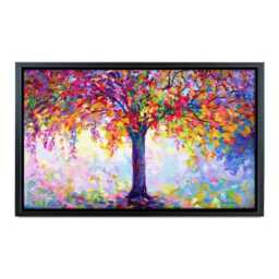 Colorful Tree Of Happiness Canvas Print, Ready To Hang - thumbnail 4