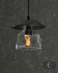 The Serenity Hanging Pendant Light - Recycled Glass Bottle Lamp