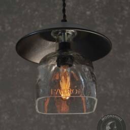 The Serenity Hanging Pendant Light - Recycled Glass Bottle Lamp - thumbnail 2