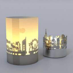 Vienna Skyline Gift Tube Shadow Play - Beautiful Souvenir Candle With Iconic Landmark Silhouettes, Perfect For Fans - thumbnail 4