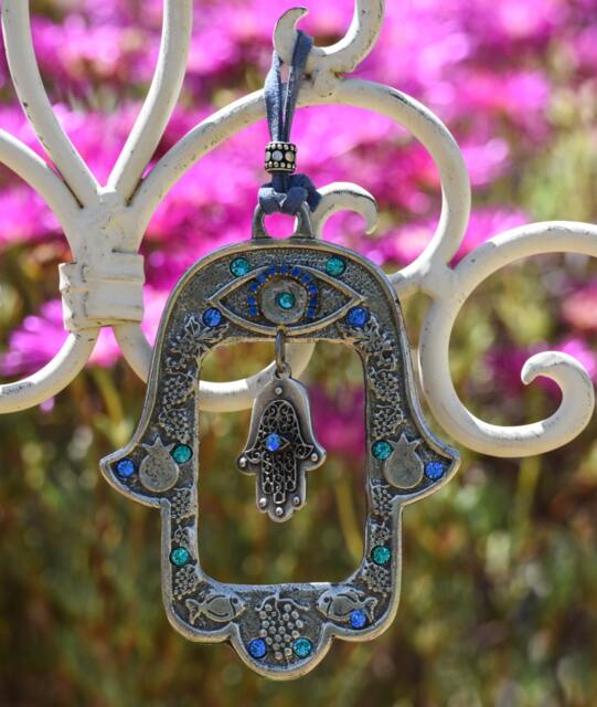 Evil Eye Wall Hanging, Hamsa, Home Goods, Hamsa Decor, Art, Jewish Wall Hand, Israel Gift, Hand Hanging - image 1