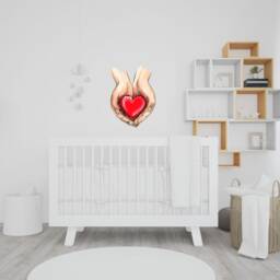 Heart Wall Sticker , Baby Gift New Art Decal For Walls - Thevinylcreations - thumbnail 3
