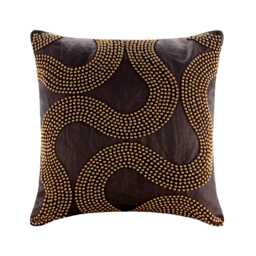 "Decorative Brown Throw Pillow Custom 16""x16" - thumbnail 1