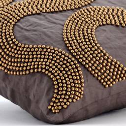 "Decorative Brown Throw Pillow Custom 16""x16" - thumbnail 2