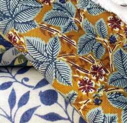 Cream & Taupe Floral Vine Crib Sheet - Neutral Baby Bedding - thumbnail 3