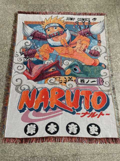 Naruto Shippuden Woven Blanket - Jacquard Weave Anime Tapestry Throw - image 1