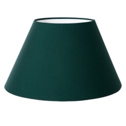 Handmade Dark Bottle Green Cotton Empire Lampshade - thumbnail 2