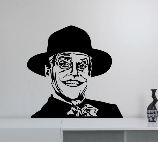 Jack Nicholson The Joker Wall Decal Vinyl Sticker Comics Movie Art Decorations For Home Housewares Kids Living Room Bedroom Decor Jkr3 - image 1