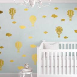 Hot Air Balloon Nursery Wall Decals Baby Room Decor - thumbnail 2
