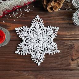 Cozy Winter Ornament - Made To Order, Snowflake Decoration For Christmas - thumbnail 1