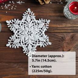 Cozy Winter Ornament - Made To Order, Snowflake Decoration For Christmas - thumbnail 2