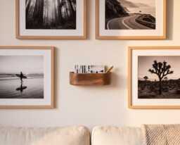 Custom Wall Entryway Organizer, Solid Walnut Letter Holder, Minimalist Wooden Mail Organizer