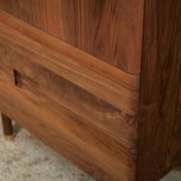 Handmade Armoire - Wardrobe Made Of Solid Walnut - thumbnail 4