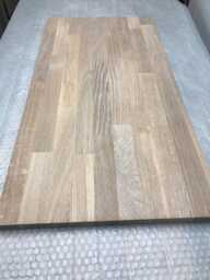 22mm Thick Oak Top Cover - 2 Cube Long Kallax Solidwood 76.5cm X 39cm Oiled - thumbnail 1