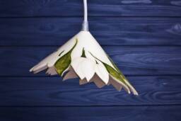 Floral Lamp For A Country Cottage Rustic Ceramic Lighting Customization Architectural Pendant Light - thumbnail 1