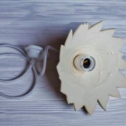 Floral Lamp For A Country Cottage Rustic Ceramic Lighting Customization Architectural Pendant Light - thumbnail 4
