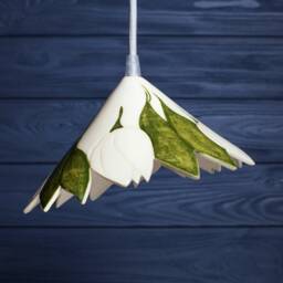 Floral Lamp For A Country Cottage Rustic Ceramic Lighting Customization Architectural Pendant Light - thumbnail 3
