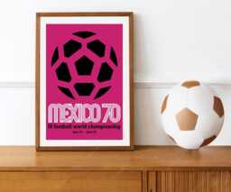 Reprint Of The 1970 World Cup Football in Mexico - thumbnail 1