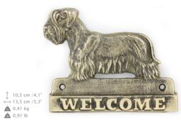Cesky Terrier, Dog Welcome, Hanging Decoration, Limited Edition, Artdog - thumbnail 1