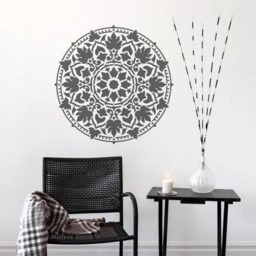Cottage Garden Mandala Stencil - Mandala Wall Stencil Large Wall For Painting On Wood- Better Than Decal - thumbnail 3