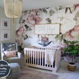 Classic Bouquet Of Roses Removable Wallpaper, Repositionable, Peel & Stick, Wall Decor, Covering, Adhesive, Floral Mural #146 - thumbnail 2