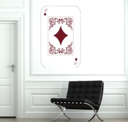 Wall Vinyl Decal Playing Cards Deck Ace Poker Casino Decor - #2685Dn - thumbnail 1