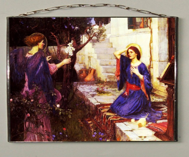 John William Waterhouse - The Annunciation, Stained Glass & Printing On Canvas - image 1