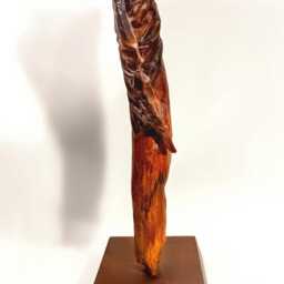 Kokopelli - Abstract Wood Sculpture - thumbnail 4