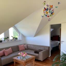 Rainbow Butterfly Chandelier Customizable Hanging Pendant Lamp - thumbnail 2