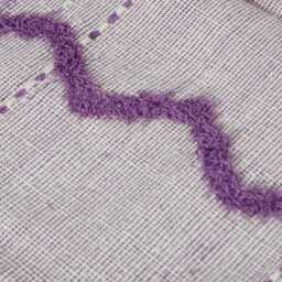 Purple Diamond Moroccan Rug Handwoven Berber Wool Carpet - 7, 8x5 Ft - thumbnail 3