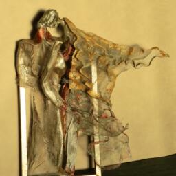 Tango. Wire Mesh Painted With Acrylic Colors. Abstract Figurine Ooak - thumbnail 4