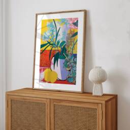 Matisse Inspired Flowers Poster - Abstract Floral Painting, Boho Home Decor - thumbnail 2