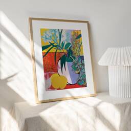 Matisse Inspired Flowers Poster - Abstract Floral Painting, Boho Home Decor - thumbnail 3