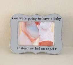 Infant Loss, Miscarriage Gift, Baby Memorial Picture Frame For Sonogram - thumbnail 1