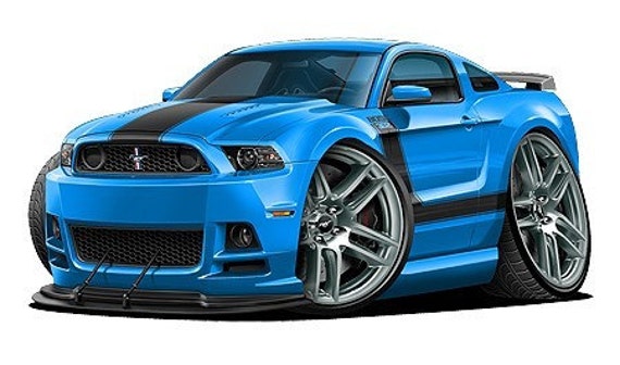 2013 Ford Mustang Boss 302 Vinyl Decal Wall Graphic Officially Licensed Product, Custom Art Easy Installation On Walls, Windows, Etc - image 1