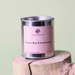 Rose & Sandalwood Candle For Relaxing Bath Gift Her Meditation Mood Setting Candle Calm Soy Natural Well Being Gift - thumbnail 1