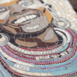 Mosaic Portrait Of A Maasai Bride - Wedding Day Wall Art - thumbnail 2