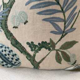 stroheim Embroidered Pillow Cover(S in Yantra Juniper Colorway - thumbnail 3