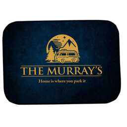Personalised Motorhome Mat - Campervan Door Mat Blue Grunge 44cm X 32cm Ps950 - thumbnail 2