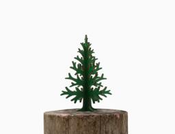 Rustic Wooden Table Top Christmas Tree - Festive Holiday Decoration, 30cm/11.8In - thumbnail 1