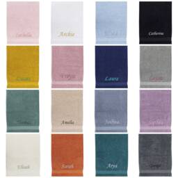 Personalised Custom 100% Egyptian Cotton Supersoft Absorbent Luxury Embroidered Hand Bath Sheet Quality Towels Gift Stunning Colours - thumbnail 3