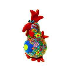 Chicken Figurine - Whimsical Rooster Sculpture & Farmhouse Kitchen Decor Accent - thumbnail 3