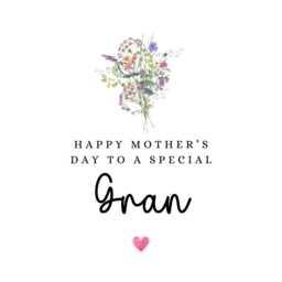 Gran Mother's Day Candle Gift Keepsake Card Print Mothers - thumbnail 4