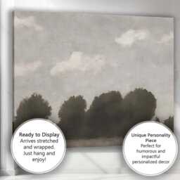 Misty Paris Balcony Cafe View Canvas Wall Art Print Decor Picture Ready To Hang - thumbnail 3