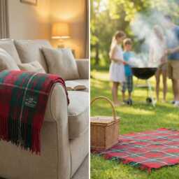 Macgregor Pure Wool Tartan Blanket Throw Brand New - thumbnail 2